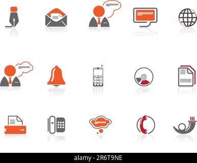 Vector icons | illustrator 8+ and other compatible applications Easy to edit, manipulate, resize or colorize Stock Vector