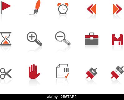 Vector icons | illustrator 8+ and other compatible applications Easy to edit, manipulate, resize or colorize Stock Vector