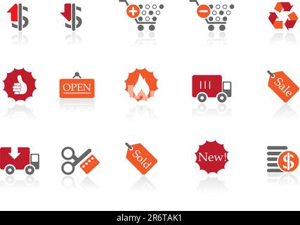 Vector icons | illustrator 8+ and other compatible applications Easy to edit, manipulate, resize or colorize Stock Vector