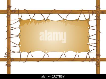 Frame from skins of animals Stock Vector