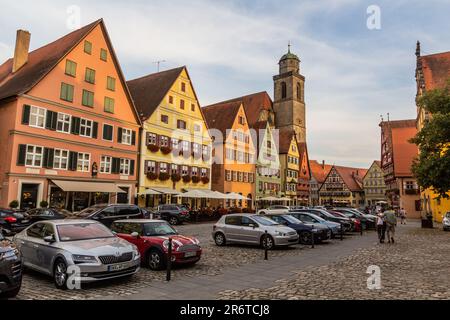 DINKELSBUHL, GERMANY - AUGUST 29, 2019: Old town of Dinkelsbuhl, Bavaria state, Germany Stock Photo