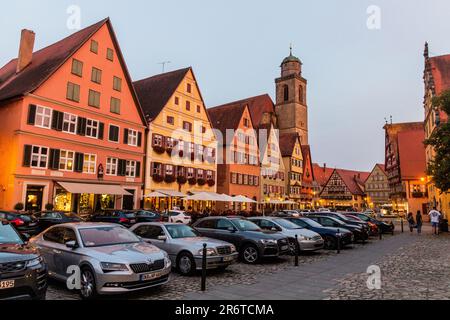 DINKELSBUHL, GERMANY - AUGUST 29, 2019: Old town of Dinkelsbuhl, Bavaria state, Germany Stock Photo