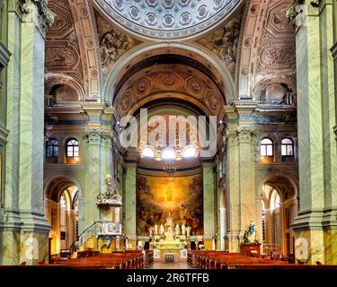 Interior of the Church of Santa Maria Maggiore, Trieste, Italy Stock Photo