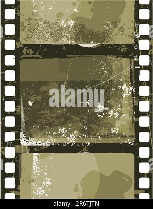 Vector illustration of  Grunge Film seamless pattern Stock Vector