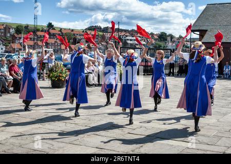 Morris dancing in Whitby, North Yorkshire in Britain The Jet Set Border ...