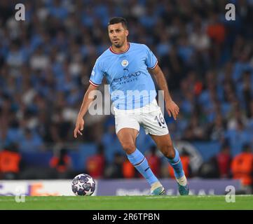 Istanbul, Turkey. 10th June, 2023. 10 Jun 2023 - Manchester City v Inter Milan - UEFA Champions League - Final - Ataturk Olympic Stadium.                                                                                 Manchester City's Rodri during the Champions League Final in Istanbul.                                                                                      Picture Credit: Mark Pain / Alamy Live News Stock Photo