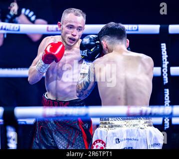 LONDON, UNITED KINGDOM. 10 Jun, 2023. Sunny Edwards vs Andres Campos - IBF World Flyweight Championship during Edwards vs Campos and undercard Fight Night at OVO Arena Wembley on Saturday, June 10, 2023 in LONDON, ENGLAND. Credit: Taka G Wu/Alamy Live News Stock Photo