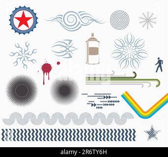 Vector illustration - set of Design Elements Stock Vector