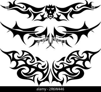 tattoos set Stock Vector