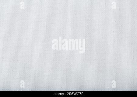 White canvas close-up for drawing and artists, full screen Stock Photo
