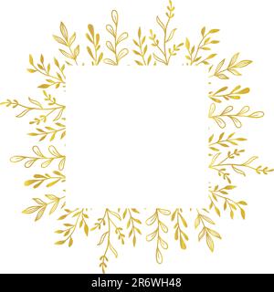 Vector floral wreath glitter border Stock Vector Image & Art - Alamy