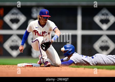 Philadelphia Phillies' Aaron Nola during a baseball game, Sunday, Aug. 7,  2022, in Philadelphia. (AP Photo/Matt Rourke Stock Photo - Alamy