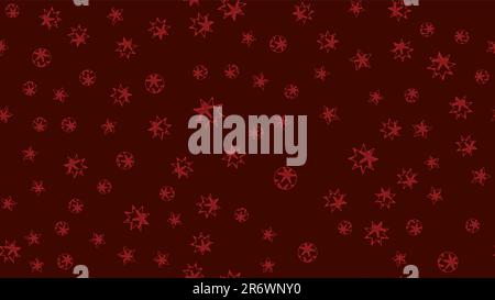 Texture seamless pattern from multi-colored Christmas tree toy New Year's Christmas stars with a pattern of snowflakes. The background. Vector illustr Stock Vector