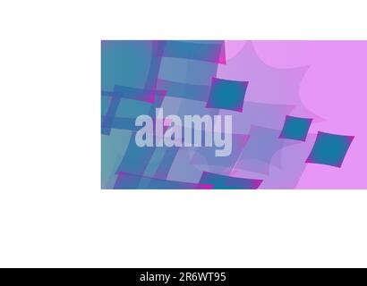 Texture from transparent purple abstract volumetric fashionable magic light air aerial carved circles, curved lines, squares on a purple gradient back Stock Vector