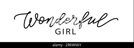 WONDER text. Line calligraphy word wonder. Design print for t shirt, tee,  pin label, badges, sticker, card, banner. Vector illustration. Wonder word  h Stock Vector Image & Art - Alamy