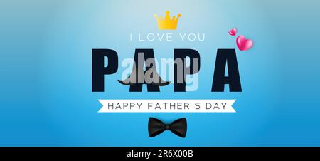 Free Vector  Happy father's day greeting card background