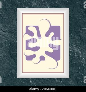 Layout of an abstract painting. Template for print, banner, poster and creative design. Fashionable art of painting for interior design and creative i Stock Vector