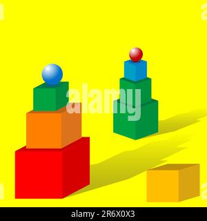 Colored shapes Stock Vector