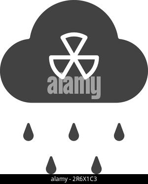 Acid Rain icon vector image. Stock Vector