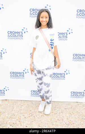 Los Angeles, USA. 11th June, 2023. Actress Miyla Michelle Johnson attends Crohn's and Colitis Foundation's Los Angeles Take Steps Walk at Tongva Park, Santa Monica, CA June 11, 2023 Credit: Eugene Powers/Alamy Live News
