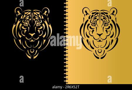 Tiger stylized graphic Stock Vector