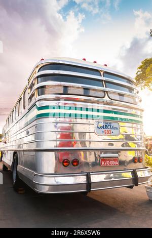 Bus vehicle VG FNM Alfa Romeo D-11.000 1964, on display in the city of ...