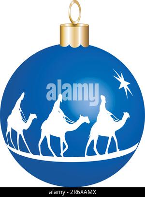Three wise man on camels bring gifts - celebration Epiphany vector ...