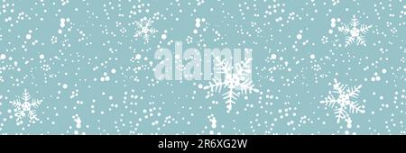 Winter blizzard, seamless background for your design Stock Vector