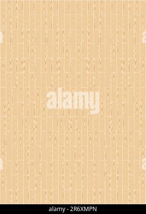 Wood floor parquets on the white background Stock Vector