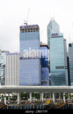 New skyscrapers being built in Admiralty, Hong Kong. Stock Photo