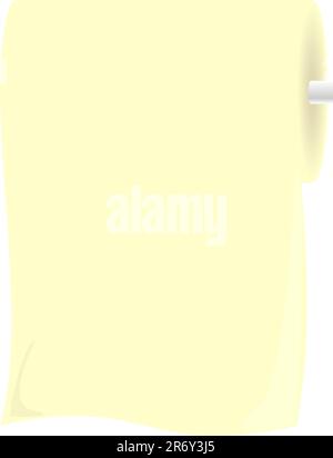 Illustration roll toliet paper - vector Stock Vector