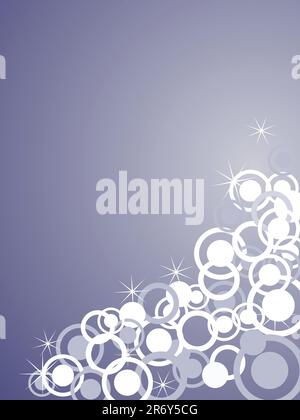 vector illustration of blue and white circles Stock Vector