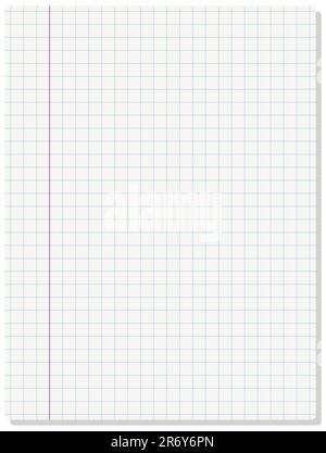 Background of blank paper sheet. Vector illustration. Stock Vector