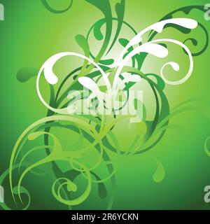 floral background,  this illustration may be useful as designer work Stock Vector