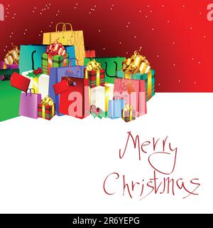 christmas,  this  illustration may be useful  as designer work Stock Vector