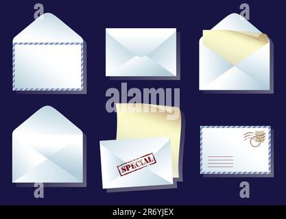 envelope,  this  illustration may be useful  as designer work Stock Vector