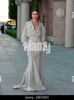 Stockholm, Sweden. 11th June, 2023. Camila Coelho arrives at Max Mara's fashion show at Stockholm City Hall, Sweden, June 11, 2023. Photo: Lars Hoglund/TT/code 2884 Credit: TT News Agency/Alamy Live News Stock Photo