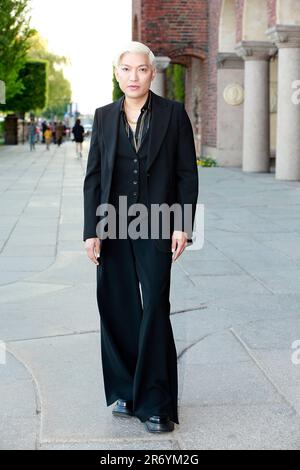 Stockholm, Sweden. 11th June, 2023. Bryan Yambao arrives at Max Mara's fashion show at Stockholm City Hall, Sweden, June 11, 2023. Photo: Lars Hoglund/TT/code 2884 Credit: TT News Agency/Alamy Live News Stock Photo