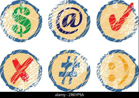 stamp,  this illustration may be useful as designer work Stock Vector