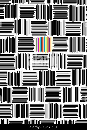 Barcodes. Seamless vector background. Gray color. Stock Vector
