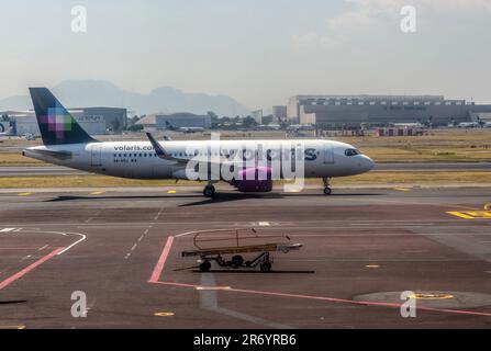 Volaris Airbus A320 plane, Terminal 1, Benito Juarez International