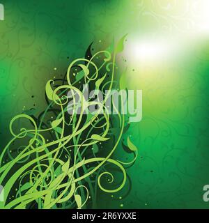 floral background, this  illustration may be useful  as designer work Stock Vector