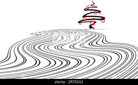 christmas background, this  illustration may be useful  as designer work Stock Vector