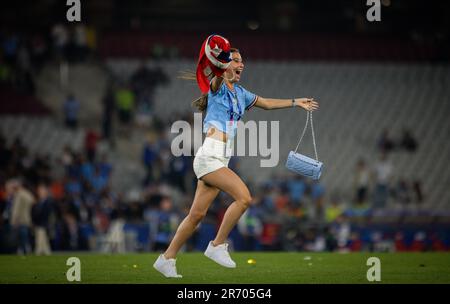 Istanbul, Turkey. 10th Jun 2023.   Freundin Isabel Haugseng Johansen (Freundin von Erling Haaland (City) Manchester City - Inter Mailand UEFA Champion Stock Photo