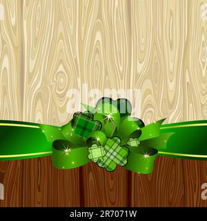 patrick's background,  this  illustration may be useful  as designer work Stock Vector