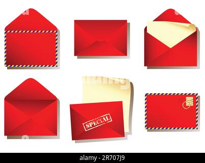 envelope,  this  illustration may be useful  as designer work Stock Vector