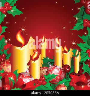 christmas,  this  illustration may be useful  as designer work Stock Vector