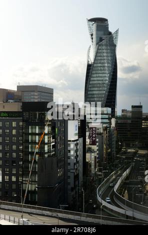 Mode Gakuen Spiral Towers in Nagoya, Japan. Stock Photo