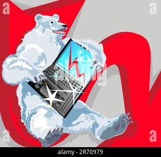 My illustrations - a vector.  The different graphics are all on separate layers so they can  easily be moved or edited individually. Stock Vector