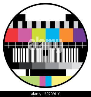 vector television color test Stock Vector